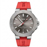 Gent's Red Caoutchouc Aquis Date Relief Automatic Watch