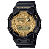 G-Shock GA-010 Gold & Black Analog-Digital Men's Watch | 52mm Resin