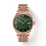 Tissot Le Locle 39mm Rose Gold PVD & Green Dial Watch