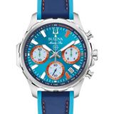 Bulova 41mm Marine Star E1 Team Miami Chronograph | Blue Dial