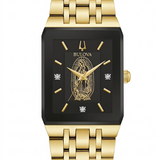 Gents 31mm Bulova Custom Lady of Guadalupe Watch | Diamond Dial