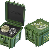 Citizen Men's Military Eco-Drive Watch Set – Black Dial & 42mm Case