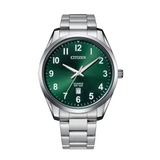Citizen BI1031-51X Men's Classic Watch | Green Dial & Stainless Steel