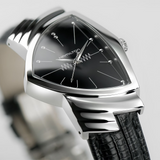 Hamilton Ventura Quartz Watch | Black Dial 32mm | Stainless Steel