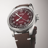 Oris x Cervo Volante Big Crown Burgundy Dial Watch | 40MM