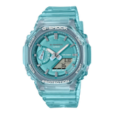 Lady's Teal G-Shock Watch - 43mm Analog-Digital Resin Strap