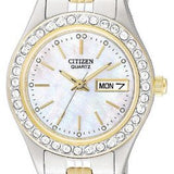 Lady's Swarovski Crystal Two-Tone Watch