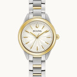 Ladies Sutton White Dial Two-Tone Watch