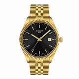 Tissot Ballade Men's 40mm Quartz Watch - Black Dial & Steel/Yellow Gold Plate Bracelet