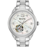 Lady's 35mm Bulova Sutton Automatic Watch | White Mother of Pearl Dial
