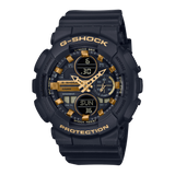 Unisex G-Shock S-Series Watch - 48mm Black & Gold Analog-Digital