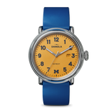 Shinola U of M Wolverine Detrola Watch | 41mm Michigan Blue & Maize