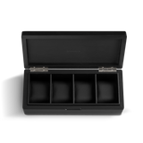 Black Oak Wood 4-Slot Watch Box & Organizer | Premium Watch Case