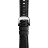 Shinola 20mm Black Leather Watch Strap – Genuine Replacement Band