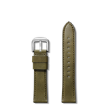 Shinola 24mm Olive Leather Watch Strap | Premium Detroit-Made Band