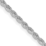 Diamond-Cut Sterling Silver Rope Chain