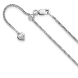 Adjustable Sterling Silver Spiga Wheat Chain