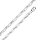 24" Solid Sterling Silver 7.6mm Miami Cuban Chain Necklace