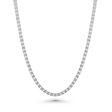 Sterling Silver 3.6mm 4-Sided Ice Link Chain 22"