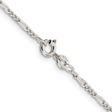 Sterling Silver Figaro Anchor Chain Necklace 1.75mm