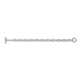 Shinola Solid Sterling Silver Signature Link Bracelet - 7"