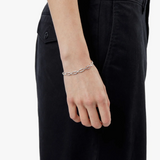 Shinola Solid Sterling Silver Signature Link Bracelet - 7"