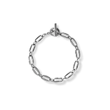 Shinola Solid Sterling Silver Signature Link Bracelet - 7"