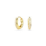 Swarovski Matrix Gold Hoop Earrings - Everyday Sparkle