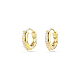 Swarovski Matrix Gold Hoop Earrings - Everyday Sparkle