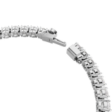 Swarovski Matrix Tennis Bracelet Rhodium Plated Round Cut