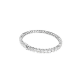 Swarovski Matrix Tennis Bracelet Rhodium Plated Round Cut