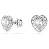 Ariana Grande x Swarovski Heart Stud Earrings | Rhodium Plated Crystal