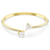 Swarovski Mesmera Attract Heart Bangle Gold-Tone Plated