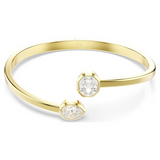 Swarovski Imber Bangle | Gold-Tone Plated White Mixed Cuts