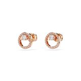 Swarovski Constella Rose Gold Stud Earrings - Everyday Solitaire Sparkle