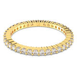 Matrix Vittore ring Round cut, White, 18K gold plated 52-6