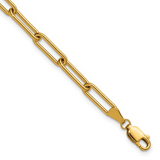 14K Gold Filled 4.10mm Bold Paperclip Bracelet | 6.5" + 1" Ext