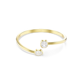 Swarovski Imber Bangle | Gold-Tone Plated White Mixed Cuts
