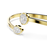 Swarovski Imber Bangle | Gold-Tone Plated White Mixed Cuts