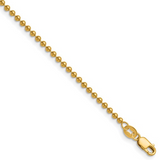 14K Gold Filled Ball Bead Chain Necklace - 20" with Lobster Clasp