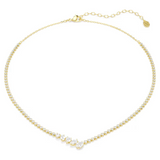 Swarovski Mesmera Necklace: 18K Gold-Plated Mixed Cuts (5747931)