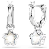 Swarovski 5754172 Chroma Drop Earrings | Rhodium Plated & Crystal