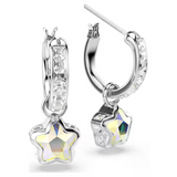 Swarovski 5754172 Chroma Drop Earrings | Rhodium Plated & Crystal