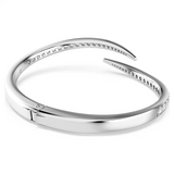 Swarovski Vienna Swan Bangle - Round Cut White Crystal (Size M)