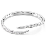 Swarovski Vienna Swan Bangle - Round Cut White Crystal (Size M)