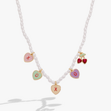 Alex and Ani Sweethearts® 'Xoxo' Pearl Beaded Charm Necklace