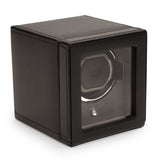 Black Cub Single Watch Winder with Cover Box | Automatic Watch Winder
