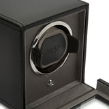 Black Cub Single Watch Winder with Cover Box | Automatic Watch Winder