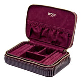 Vegan Bordeaux Bella Zip Case | Jewelry & Watch Organizer