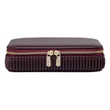 Vegan Bordeaux Bella Zip Case | Jewelry & Watch Organizer
